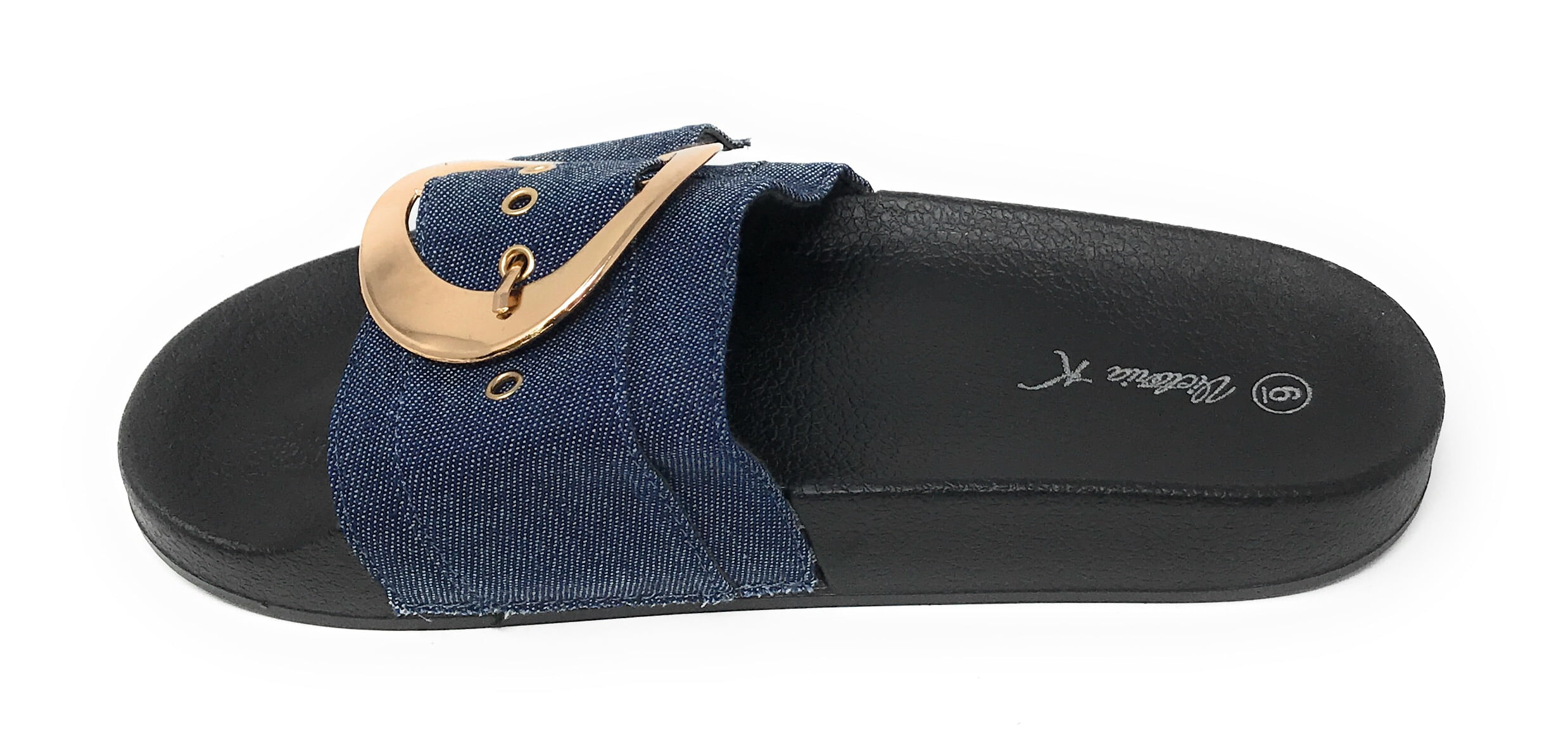 Victoria K Buckle Footbed Slide Sandal (Women's)