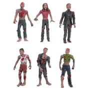 Dolls Action Figures Toys: 6Pcs Terror Toys Articulated Joints Miniature Model Dolls Hand Painted Figurine