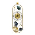thumbnail image 3 of Reloj de pared moderno que no hace tictac, decoraciones de hojas decorativas, adorno colgante, decoración de porche para decoración de arte, pared, ba Estilo A Baoblaze Reloj de pared, 3 of 8