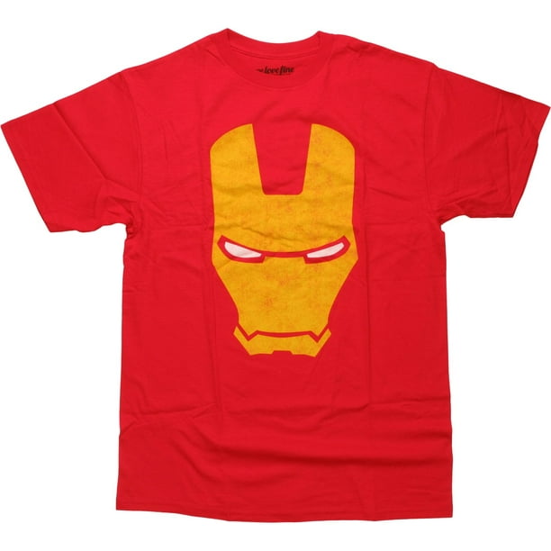 Iron Man Vintage Big Mask T-Shirt - Walmart.com