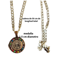 thumbnail image 4 of Collar San Benito Maria Almudena Oro Laminado 18 Kilates, 4 of 6