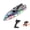 Grey / dual control, variant on JC017 High Speed RC Yacht With 20kmh Dual Motor Power LED Lights 2.4GHz Dual Remote Control Boat For River Lake And Pool Recreation( Grey / dual control )