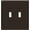 Brown, variant on ENERLITES Toggle Light Switch Wall Plate, Glossy Finish, Standard Size 2-Gang, Double Switch Cover, Unbreakable Polycarbonate Thermoplastic, White