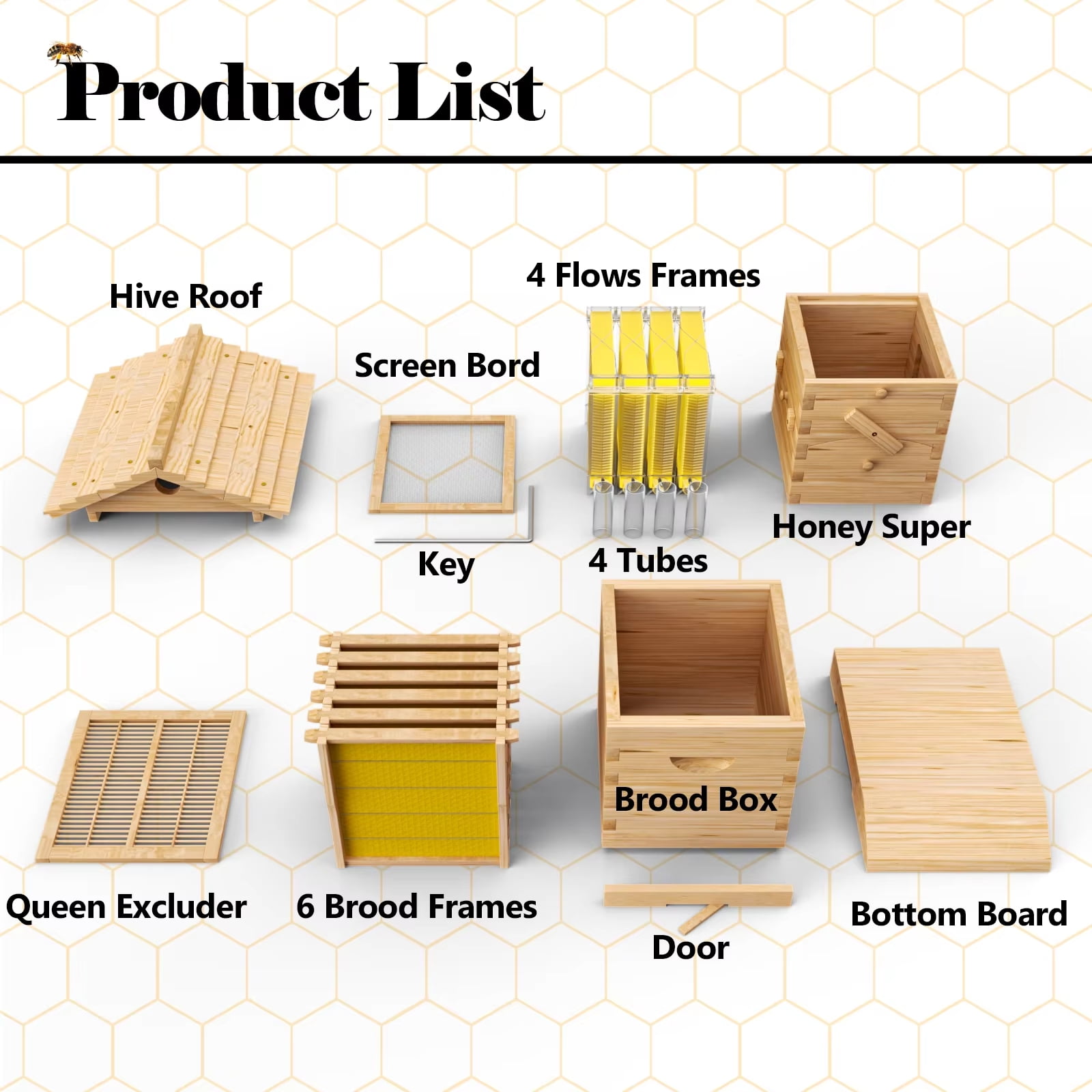 BEE-HIVE フライヤー Amazon.com: Beehive Inner Cover Multifunction 10 Frame