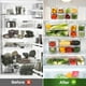 thumbnail image 3 of Organizador de nevera ZIJUND, apilable, paquete de 14 unidades con tapas, sin BPA, 3 of 7