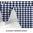 thumbnail image 4 of Rectangle Tablecloth 60x102 Inch, Dark Blue White Gingham Tablecloth Rectangle Water Resistant Tabletop Covers Fabric Table Cover for Dining, Party, Buffet, Wedding, 4 of 8