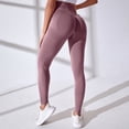 thumbnail image 4 of idosla Women Scrunch Butt Lifting Leggings for Women Seamless High Waisted Workout Yoga Pants Gym Booty Tights (Light Purple, L), 4 of 6