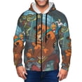 thumbnail image 3 of Sigee Scooby-Doo Q for Men's Zip-Up Hoodie Moisture Wicking and Breathable, Full Zip Hooded Sweatshirt,3X-Large, 3 of 8