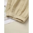 thumbnail image 6 of Nyeemya Infant Baby Girls Boys Soft Cotton Linen Shorts Bloomers Toddler Summer Breathable Loose Champagne 80, 6 of 7