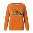 thumbnail image 4 of DecSea Long Sleeve Fall T-Shirt for Women Family Halloween Thanksgiving Tops Casual Thankful Pumpkin Turkey Graphic Tees, 4 of 4