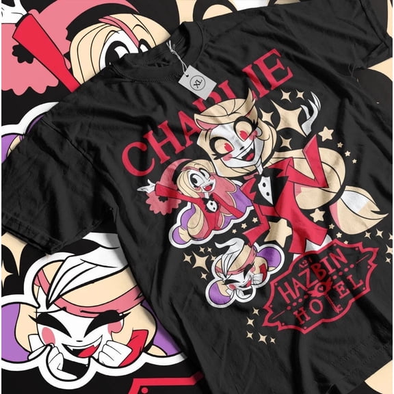 Reprint Rare Hazbin Inspired Characters Graphic Unisex T-Shirt Movie Gift Shirt HOT TREND