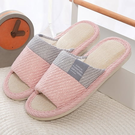 

Cathalem Slippers For Women Memory Foam Indoor Shoes Mens Flip Flops Breathable Open Toe Summer Slippers for Women Outdoor Use Pink 38