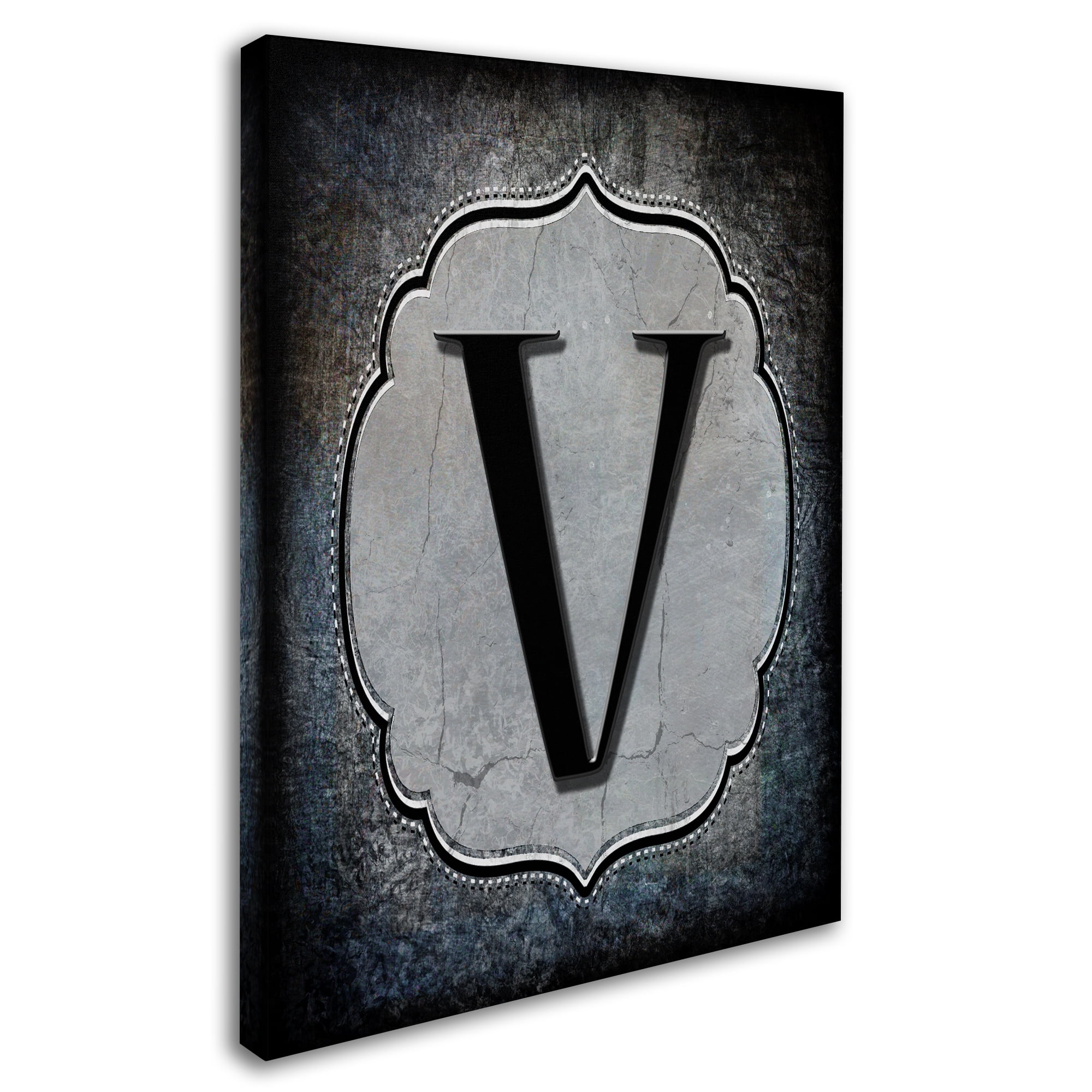Trademark Fine Art 'Letter V' Canvas Art by LightBoxJournal