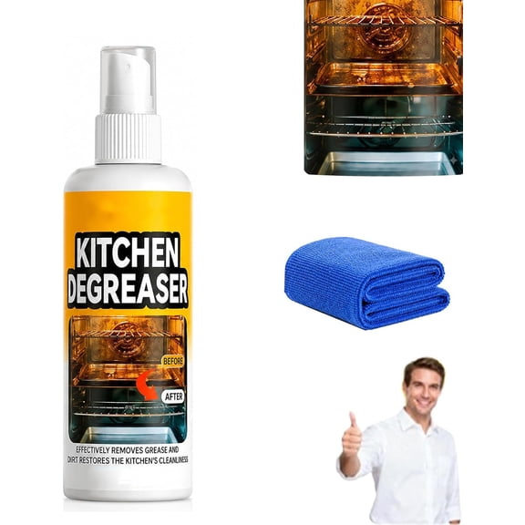 Greasekiller Spray for Grill, Kitchen Degreaser, Greasekiller BBQ Spray,Grease KillerSpray Grill Cleaner,Grill Degreaser For OutdoorGrill, Outdoor Use