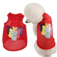 thumbnail image 5 of Summer Dog Shirt - Round Neck Cartoon Pattern - Breathable Thin Mesh Pullover - Casual Wear Sleeveless - Pet Printed T-shirt - Cat Small Dog Vest - Puppy Costume, 5 of 8