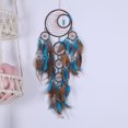 thumbnail image 2 of Dream Catcher Decoración de pared para dormitorio Moon Dream Catcher Azul turquesa Decoración de acción de gracias Namotu ZSQ082, 2 of 7