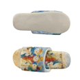thumbnail image 5 of COEQINE Snowman Vintage Fluffy Slippers for Women, Open Toe Fluffy Sandals Cute Christmas House Slides Foldable Washable Slip On House Shoes Quiet Slippers for Hardwood Floors, 40-41, 5 of 7