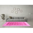 thumbnail image 3 of Ahgly Company Indoor Square Oriental Pink Traditional Area Rugs, 8' Square, 3 of 4
