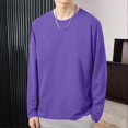thumbnail image 4 of Camiseta de manga larga con cuello redondo para hombre, top de otoño, ropa de diario s20241224643, 4 of 5