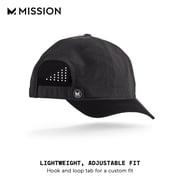 Mission Vented Cooling Performance Hat for Men & Women - Unisex Baseball Cap, Cools When Wet, Black