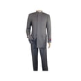 thumbnail image 2 of Men Apollo King Banded Collarless suit Mandarin 5 Hidden Button Pastor AG53 Gray, 2 of 9