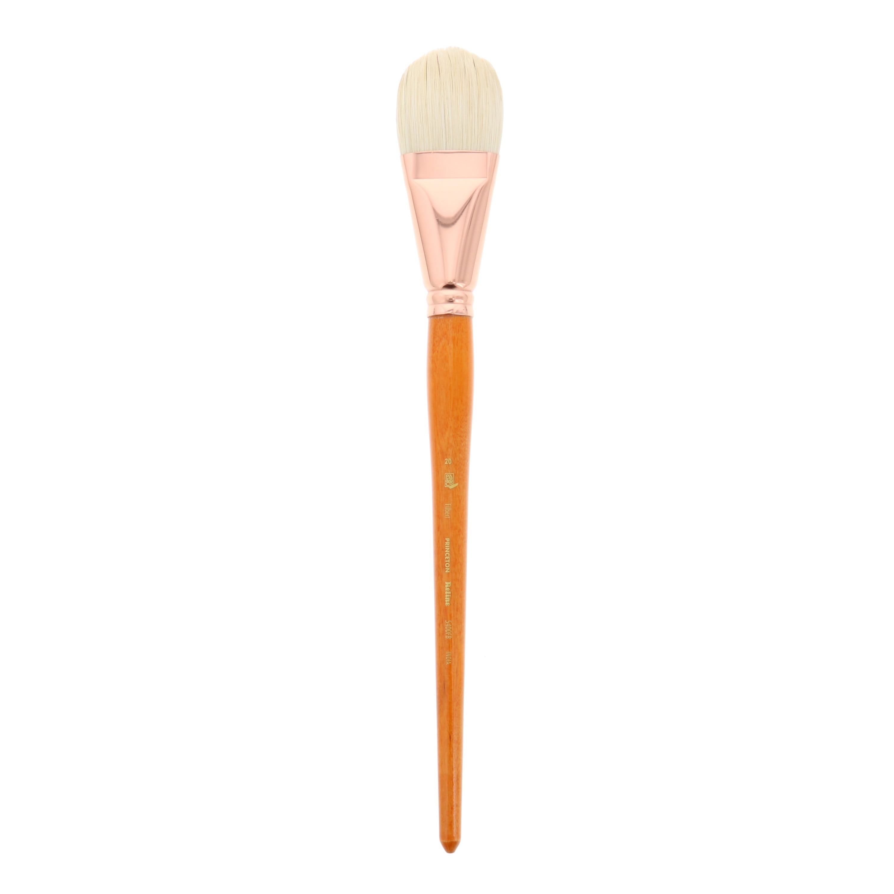 Princeton Brush Refine Natural Bristle Oil & Acrylic Brush, Filbert, 20