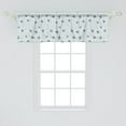 thumbnail image 2 of Ambesonne Grey Blue Window Valance, Planes with Swirls, 54" X 18", Pale Blue and Grey, 2 of 3