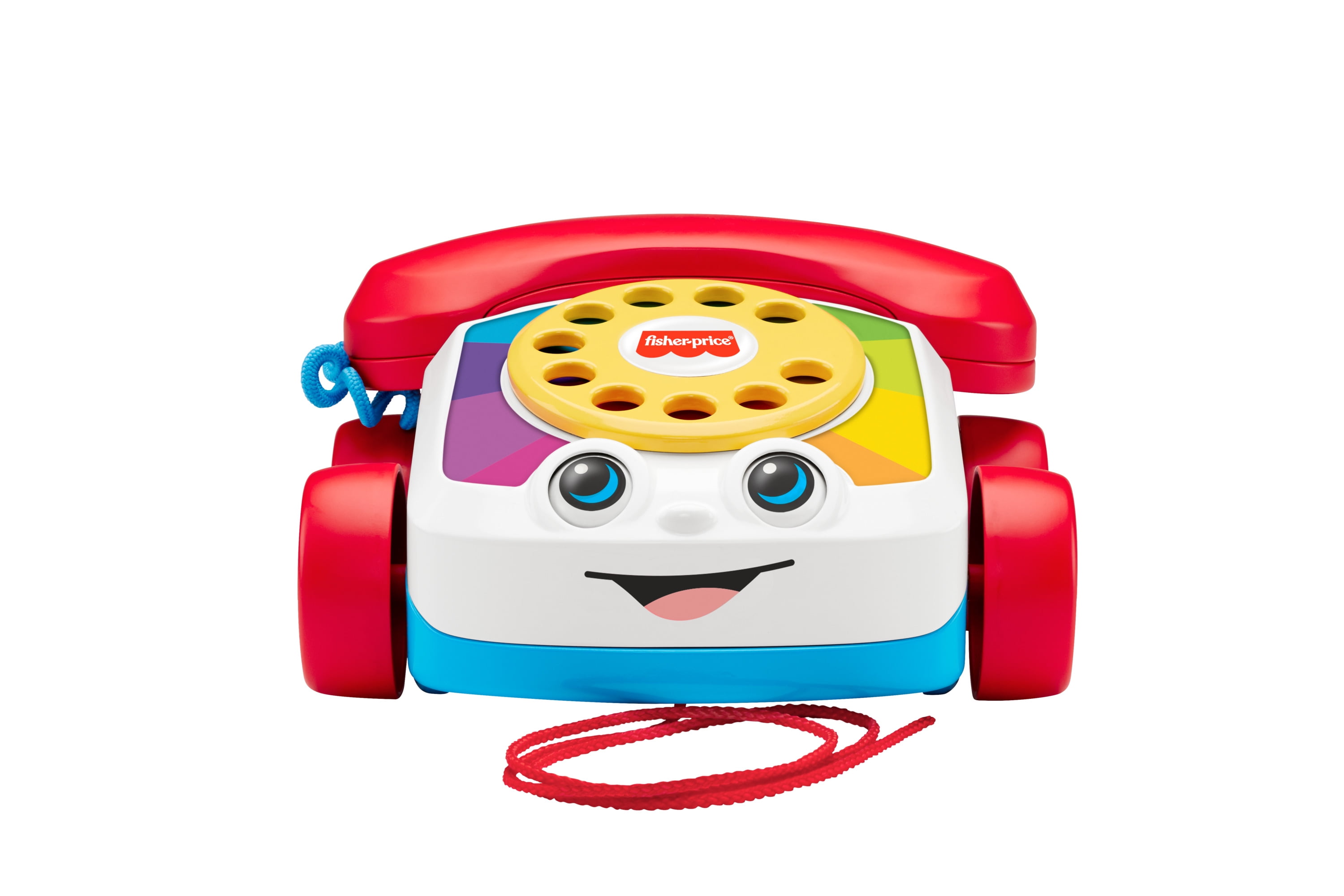 Fisher-Price Chatter Telephone Pull Toy Phone with Rotary Dial for Infant & Toddler Ages 12+ Months