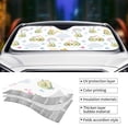 thumbnail image 5 of Bingfone Green Blue Avocado Car Windshield Sun Shade Protector Keep Your Vehicle Cool Sun Shield Visor Cover Foldable For Car Truck Suv-Small, 5 of 9