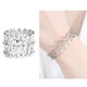 thumbnail image 3 of Brazaletes s Retráctiles Telescópicas para Mujeres Chicas Plata Sunnimix Anillo de pulsera, 3 of 7