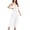 White, variant on MELDVDIB Summer Dress for Women Solid Color Sleeveless Backless Cami Long Dress 2026 Vacation Pleated Sundress