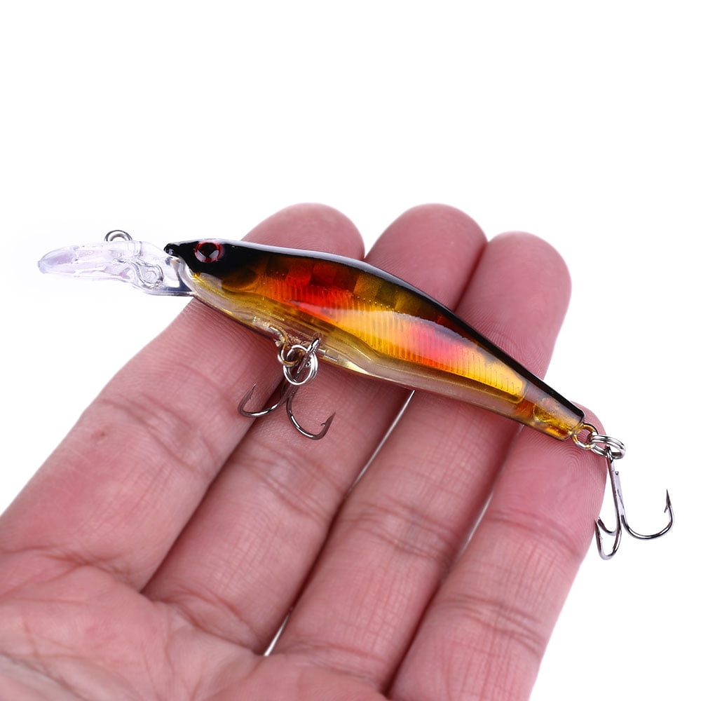 HENGJIA Fishing Deep Diving Fishing Lures Swimbait Sinking Minnow Lure Freshwater Jerkbait Lure 8Pcs/kit