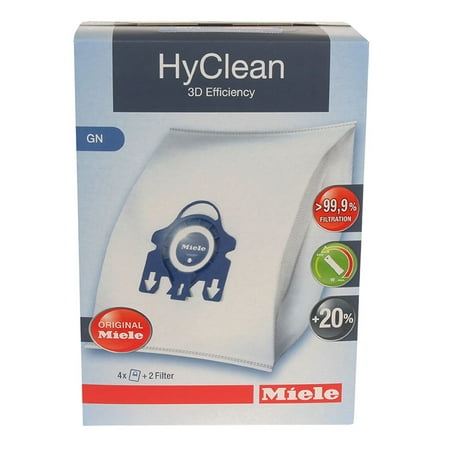 4x Genuine New 3D Efficiency HyClean Dust Bags For Miele GN Vacuum