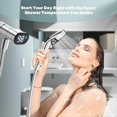 thumbnail image 5 of Digital Display Adapter Shower Head Holder Home Bathroom Electroplating Dual Display Temperature Readings Digital Shower, 5 of 5