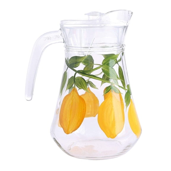 Grant Howard Hand Painted Lemon Pitcher, 40 oz – Ceramic Serving Pitcher for Water, Juice & Iced Tea