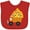 Red, variant on Inktastic Pizza Lover Food Truck Funny Boys or Girls Baby Bib