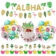 thumbnail image 1 of Hawaiian Luau Party Decoration Set,Gold Glittery Aloha Banner Garland,Pineapple Tropical Leaves Flamingo Balloons for Hawaii Luau Party Birthday Weddi, 1 of 4
