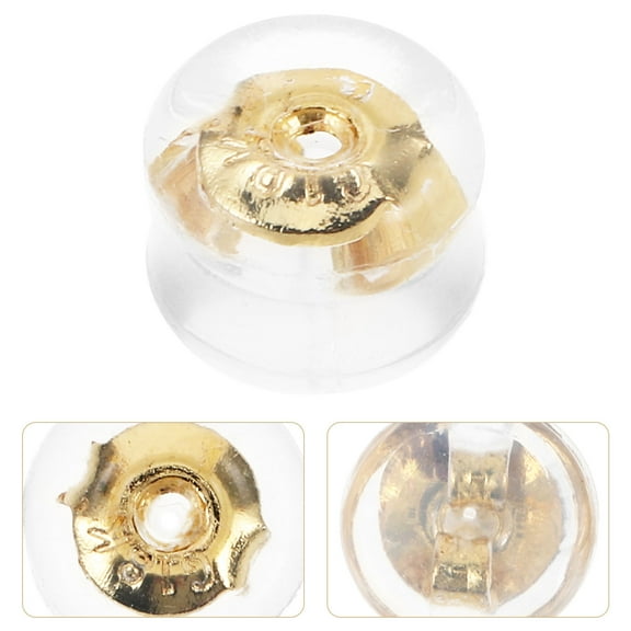 WHAMVOX 6 Pairs Of Piercing Ear Back Small Earring Backs Earring Lifters Practical Earring Backs Replacements Locking Earring Backs Small Earring Backs for Droopy Ears