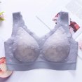 thumbnail image 3 of Sports Bras for Women Seamless Lace Sports Bra Comfortable Breathable Base Top Underwear Bras for Women, 3 of 3