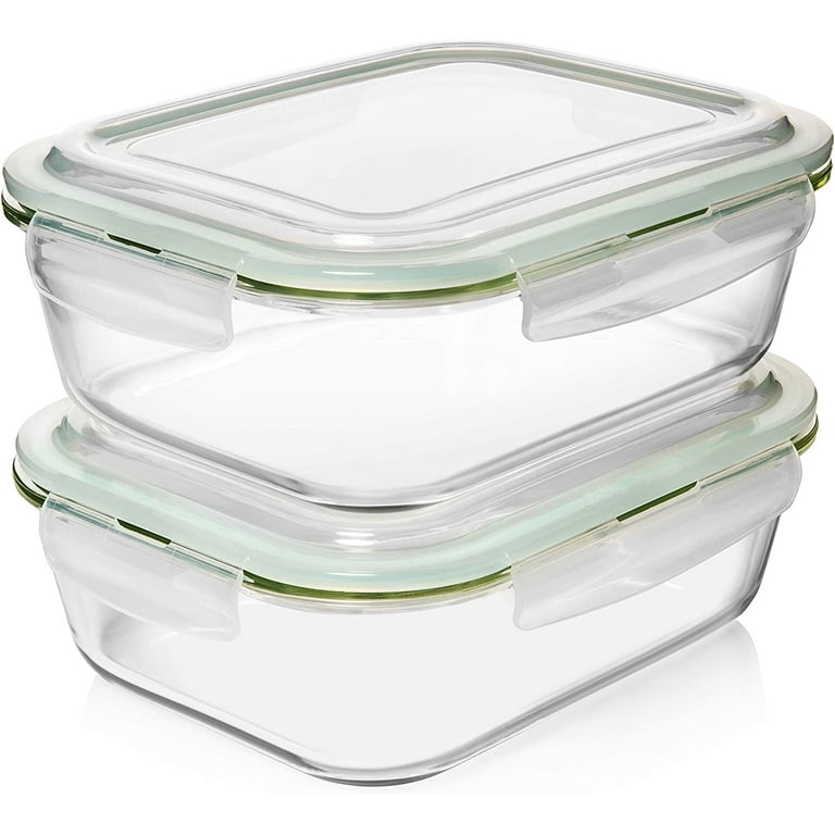 KOBWER 26 Pieces Glass Food Storage Containers with Lids BPA Free Glass  Meal Prep Airtight Glass Container Set Microwave Oven Dishwasher Oven Safe