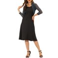 thumbnail image 2 of INSPIRE CHIC Boléro Châle Élégant Semi-Transparent à Manches Longues pour Femme m Gris, 2 of 6