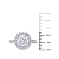 thumbnail image 7 of Everly Women's Created Sapphire and Diamond 10K White Gold Engagement Ring, 7 of 7