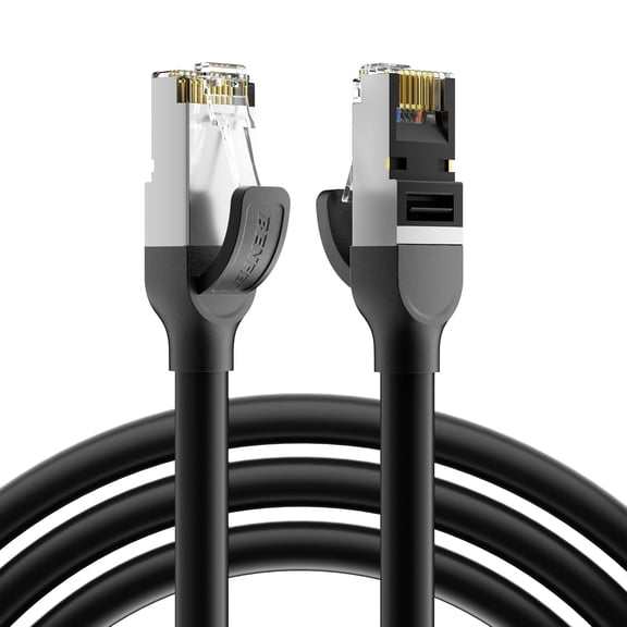 BENFEI Cat 7 Ethernet Cable 10 Feet, 10Gbps High Speed RJ45 LAN Network Cable, 100% Pure Copper & Gold Plated Connectors,for Gaming Streaming Home Office, Compatible with PS5 Xbox PC Router Modem