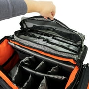 LINE2design Elite Trauma First Aid Medical Bag, Firefighter, EMT, Paramedic, Orange, 600D Polyester - 1 Count