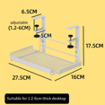 thumbnail image 4 of 2X Under Desk Cable Management Tray, Workstation Storage, Metal Cable Tray Basket,Standing Desk Style 1, 4 of 5
