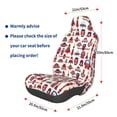 thumbnail image 2 of Lsque Rocket Pattern Pattern Car Seat Covers for Front Seats , Waterproof Seat Covers for Cars, Sporty Front Seat Covers,Car Seat Cover Protector Front Seats, 2 of 5