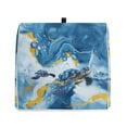 thumbnail image 5 of ZIATUBLES Kitchen Mixer Cover Lightweight Dust Proof Cover Compatible with 6-8 Quart Stand Mixers Multi-Functional Appliance Decor Accessories Easy to Clean, Sea Turtle White Blue Yellow Marble, 5 of 7