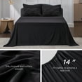 thumbnail image 5 of Full Size Black Comforter Sets - Bedding Sets Full 7 Pieces, Bed in a Bag Black Bed Sets with Comforter, Sheets, Pillowcases & Shams, Adult & Kids Bedding, 5 of 8