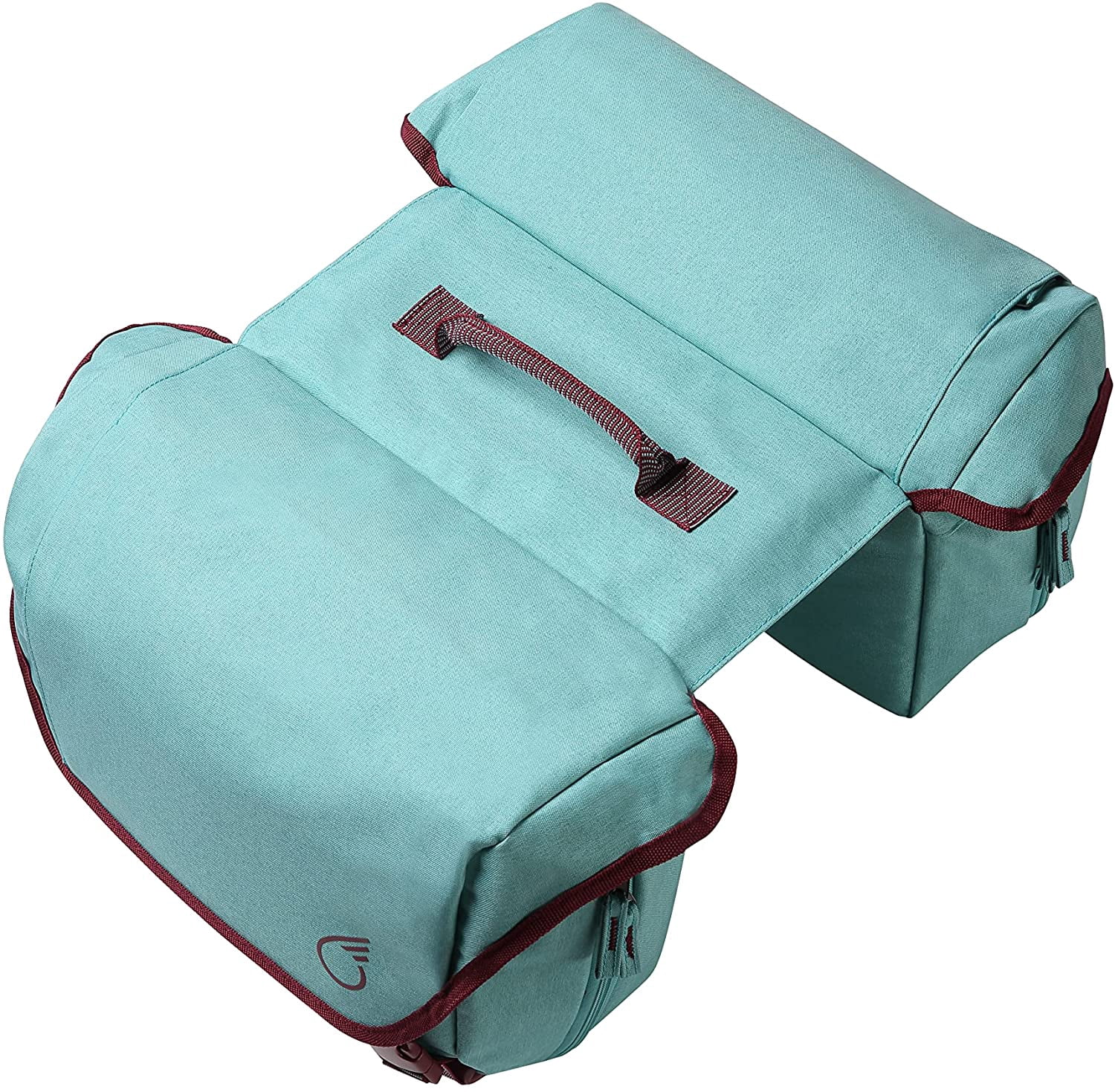 sixthreezero Bicycle Pannier Bag Rear Rack Trunk with Waterproof, Double Sided, Carry Handle, Teal