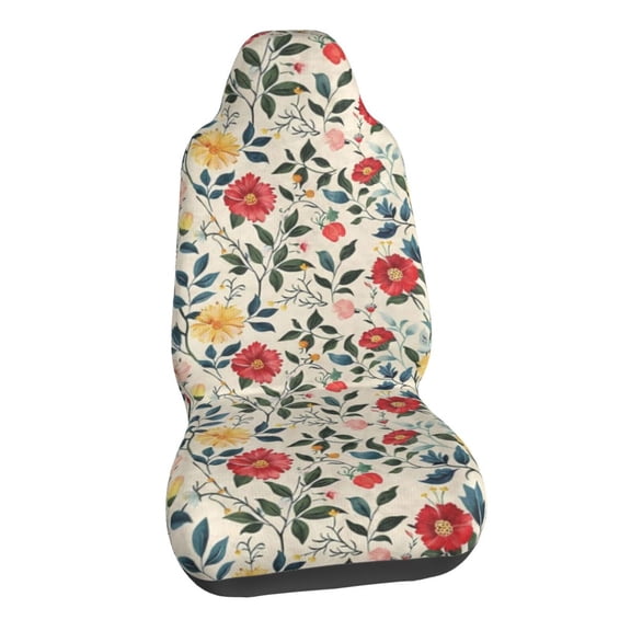 Floral Elegance Car Seat Covers Stretch Car Seat Protectors Universal Fit